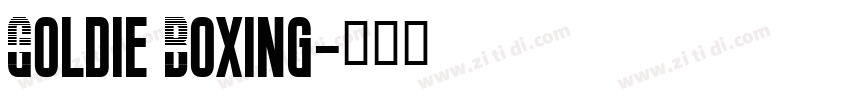 Goldie Boxing字体转换